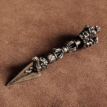 ☆b393、真鍮 プルパ（3面憤怒尊）ブラス 密教法具 チベット 金剛杵 Amazon.co.jp: [BRASS STORE] 真鍮 プルパ（3面憤怒尊）ブラス